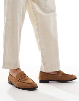 Schuh schuh Rush loafers in tan suede-Brown