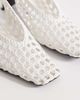 Schuh Schuh Saturday slingback heeled woven shoes in white - 4
