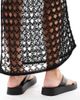 Schuh schuh Tanisha flatform flip flop sandals in black leather - 3