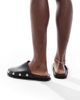 Schuh schuh Teale clog mules in black leather - 4