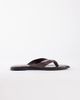 Schuh schuh Thailand flip flops in choc croc leather-Brown - 1