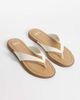 Schuh schuh Thailand flip flops in white faux leather - 2