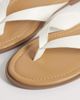 Schuh schuh Thailand flip flops in white faux leather - 3