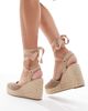 Schuh schuh Velma closed toe wedge espadrilles in natural woven-Neutral - 4
