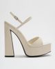 Schutz Schutz Arlene Heeled Sandals in Sugar White, Women's at Urban Outfitters - 1