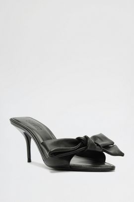 Schutz Schutz Elodie Bow Heeled Sandals in Black, Women's at Urban Outfitters