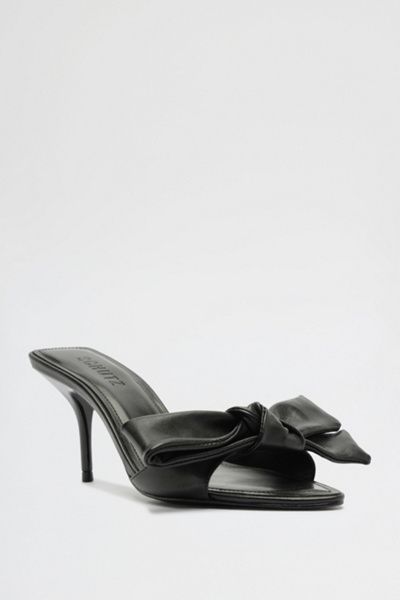 Schutz Schutz Elodie Bow Heeled Sandals in Black, Women's at Urban Outfitters