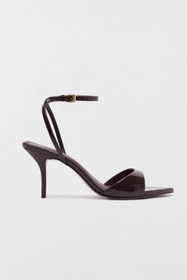 Schutz Schutz Elodie Buckle Heel in Root Brown, Women's at Urban Outfitters