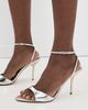 Schutz Schutz Elodie Buckle Heeled Sandals Silver - 3