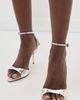 Schutz Schutz Elodie Buckle Heeled Sandals Silver - 4