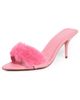 Schutz Schutz Elodie Fur Mules Cherry Blossom - 1