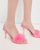 Schutz Schutz Elodie Fur Mules Cherry Blossom - 3