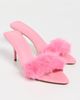 Schutz Schutz Elodie Fur Mules Cherry Blossom - 6