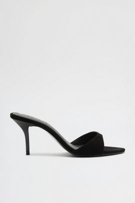 Schutz Schutz Elodie Suede Heeled Sandals in Black, Women's at Urban Outfitters