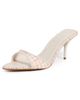 Schutz Schutz Elodie Tweed Mules Cherry Blossom/Pearl - 1