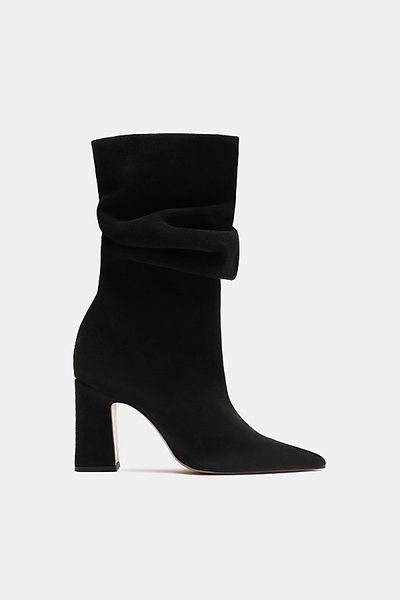 Schutz Schutz Harriet Slouch Suede Boot in Black, Women's at Urban Outfitters