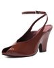 Schutz Schutz Liv Peep Toe Heels Wine Berry - 1