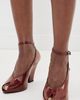Schutz Schutz Liv Peep Toe Heels Wine Berry - 3
