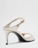 Schutz Schutz Lyra Mid Heeled Sandals in Platinum, Women's at Urban Outfitters - 4