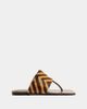 Schutz Schutz Martha Flat Sandals in Pecan Brown, Women's at Urban Outfitters - 1