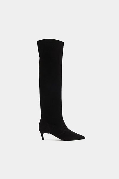 Schutz Schutz Odessa Knee High Suede Boots in Black, Women's at Urban Outfitters