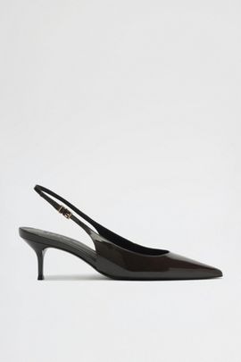 Schutz Schutz Paola Mid Pumps Shoe in Dark Brown, Women's at Urban Outfitters