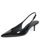 Schutz Schutz Paola Mid Slingback Kitten Heels Black - 1