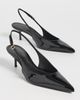 Schutz Schutz Paola Mid Slingback Kitten Heels Black - 5
