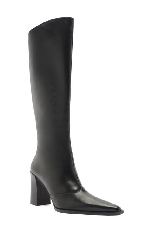 Schutz Schutz Raffaela Up Block Pointed Toe Knee High Boot