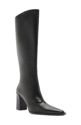 Schutz Schutz Raffaela Up Block Pointed Toe Knee High Boot