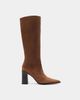 Schutz Schutz Raffaela Up Knee-High Suede Boot in Pecan Brown, Women's at Urban Outfitters - 1