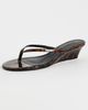 Schutz Schutz Roslyn Wedge Casual Sandals Brown - 1