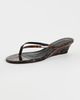 Schutz Schutz Roslyn Wedge Casual Sandals Brown - 2