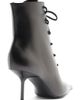 Schutz Schutz Roxanne Lace Pointed Toe Leather Bootie - 2