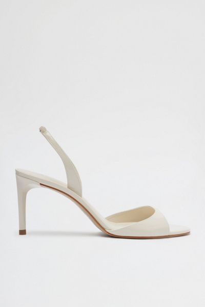 Schutz Schutz Scarlett Sling Mid Heeled Sandals in Sugar White, Women's at Urban Outfitters