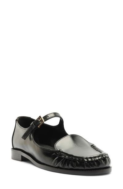 Schutz Schutz Tyla Buckle Leather Mary Jane Flat
