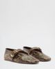 Schutz Schutz Vick Animal Print Buckle Ballet Flats in Pecan Brown, Women's at Urban Outfitters - 2