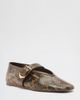 Schutz Schutz Vick Animal Print Buckle Ballet Flats in Pecan Brown, Women's at Urban Outfitters - 3