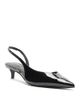 Schutz Schutz Women's Alessia Patent Leather Slingback Kitten Heel Pumps - 1
