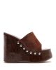 Schutz Schutz Women's Dalle Studs Suede Platform Sandals - 2