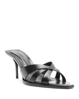Schutz Schutz Women's Keefa Leather Leaf Mules