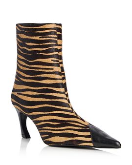 Schutz Schutz Women's Lexi Calf Hair Cap Toe Ankle Boots