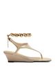 Schutz Schutz Women's Lys Leather Wedge Thong Sandals - 2