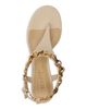 Schutz Schutz Women's Lys Leather Wedge Thong Sandals - 3