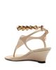 Schutz Schutz Women's Lys Leather Wedge Thong Sandals - 6