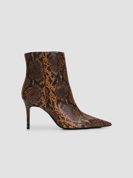 Schutz Schutz Women's Mikki 85MM Snake-Print Leather Ankle Boots