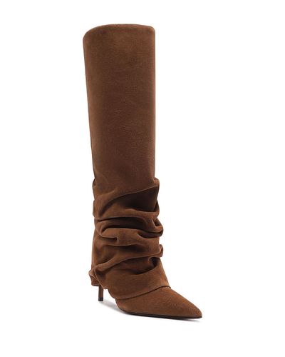 Schutz Schutz Women's Mikki Up Cloak Suede Knee High Boots