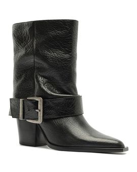 Schutz Schutz Women's Parker Leather Moto Boots
