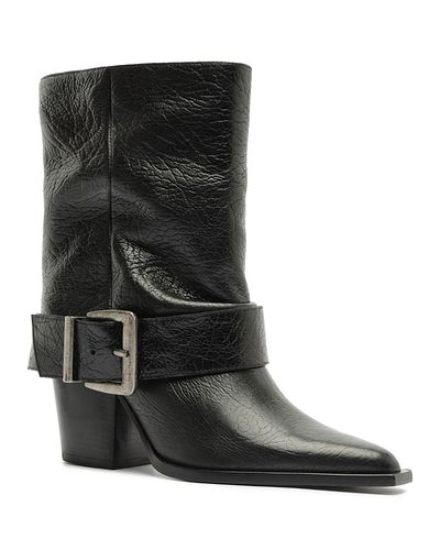 Schutz Schutz Women's Parker Leather Moto Boots