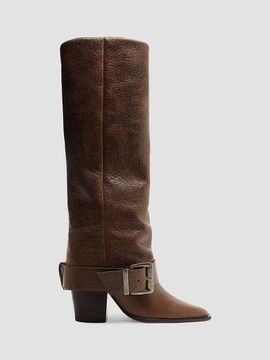 Schutz Schutz Women's Parker Up 85MM Leather Knee-High Boots